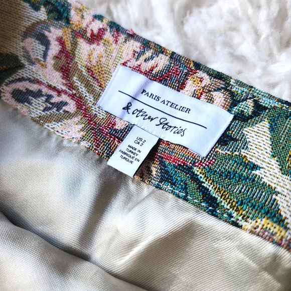 & Other Stories Floral Jacquard Mini Skirt - Picture 8 of 10